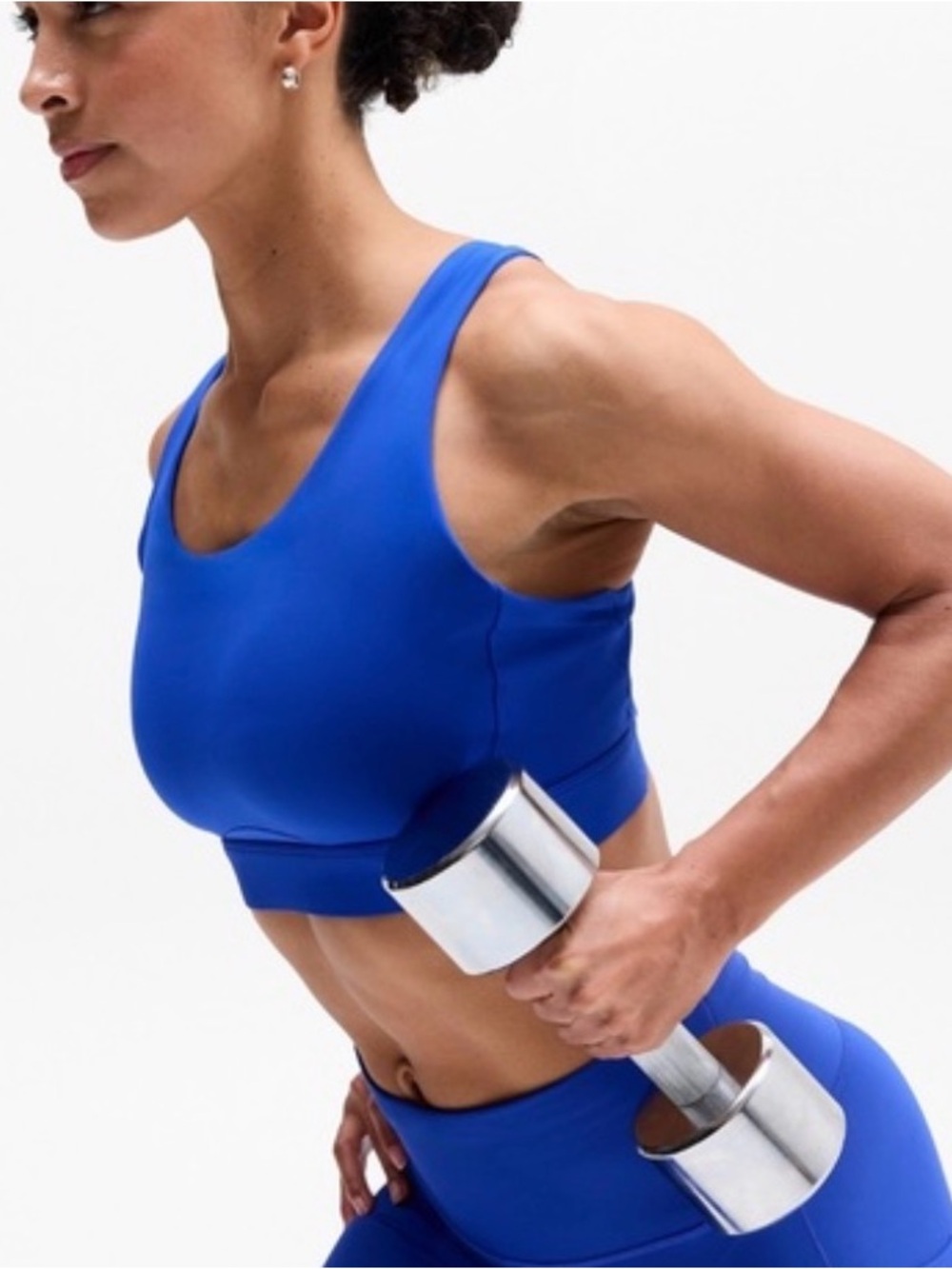 Athleta Varsity Blue Interval Sports Bra M